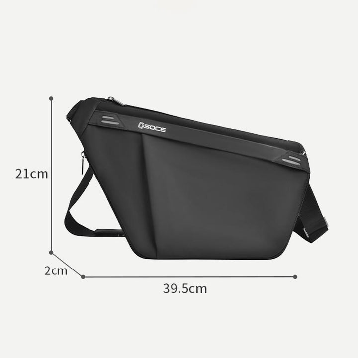 Schultertasche für Herren, lässiger Einkaufsbummel, wasserdichter Umhängetaschen-Tagesrucksack