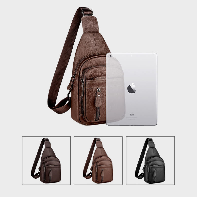 Schultertasche mit mehreren Taschen für Herrenausflüge, daher für den täglichen Gebrauch