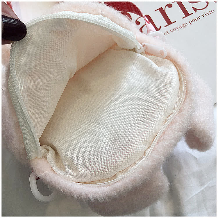 Niedlicher Cartoon-kleiner Rucksack Lolita-Kaninchen-Plüschtasche für Mädchen
