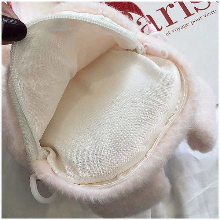 Niedlicher Cartoon-kleiner Rucksack Lolita-Kaninchen-Plüschtasche für Mädchen