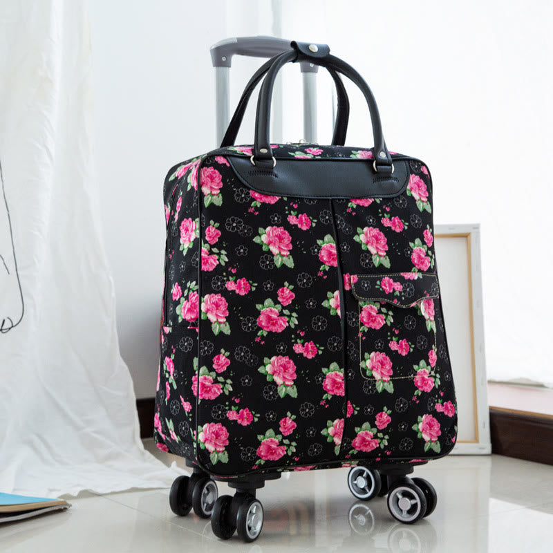 Damen Zugstange Reisetasche Großraumrucksack mit Rädern