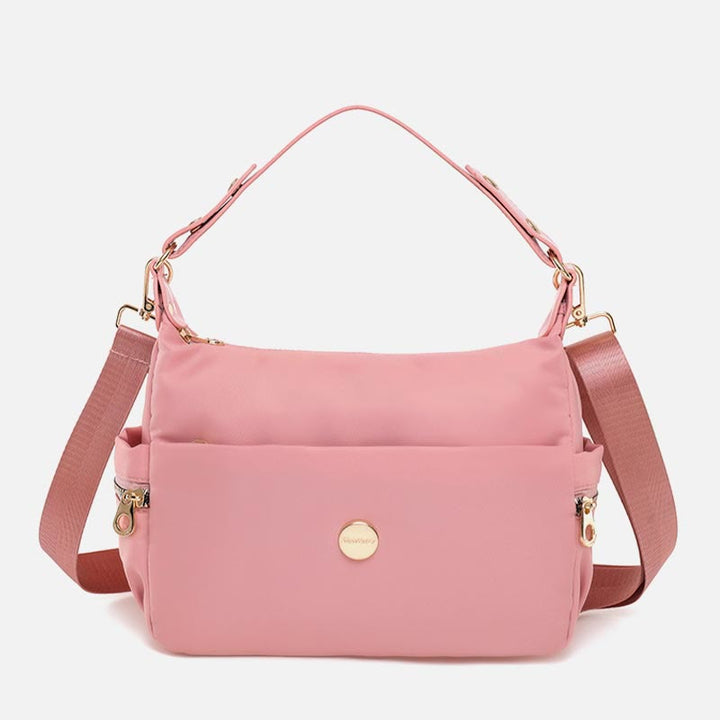 Umhängetasche für Damen, Rosa, leicht, mehrere Taschen, lässige Einkaufshandtasche