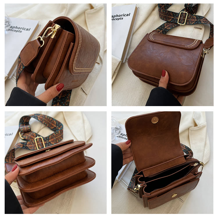 Handytasche für Damen mit breiten Trägern, Umhängetasche für den täglichen Bedarf
