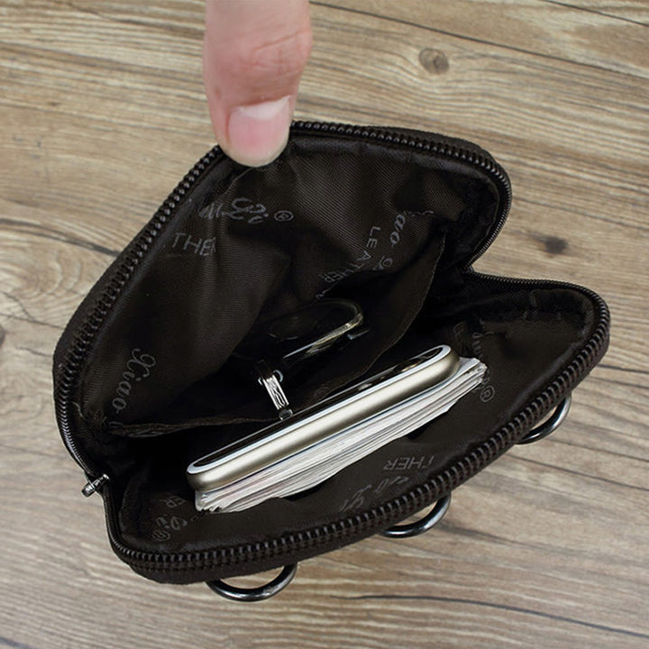 Messenger Bag für Herren, Mini-Umhängetasche aus ultradünnem Leder