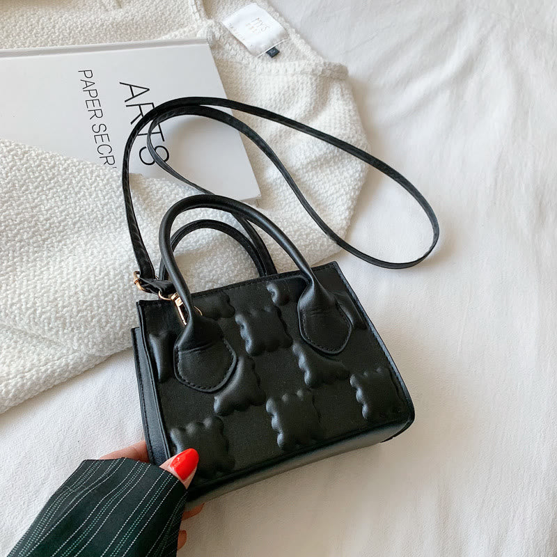 Umhängetasche für Damen, Keksmuster, einfarbig, für den Alltag
