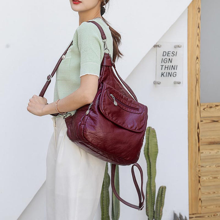 Wasser- und reißfester Rucksack, Tagesrucksack, Schultertasche, Handtasche mit verstellbaren Trägern