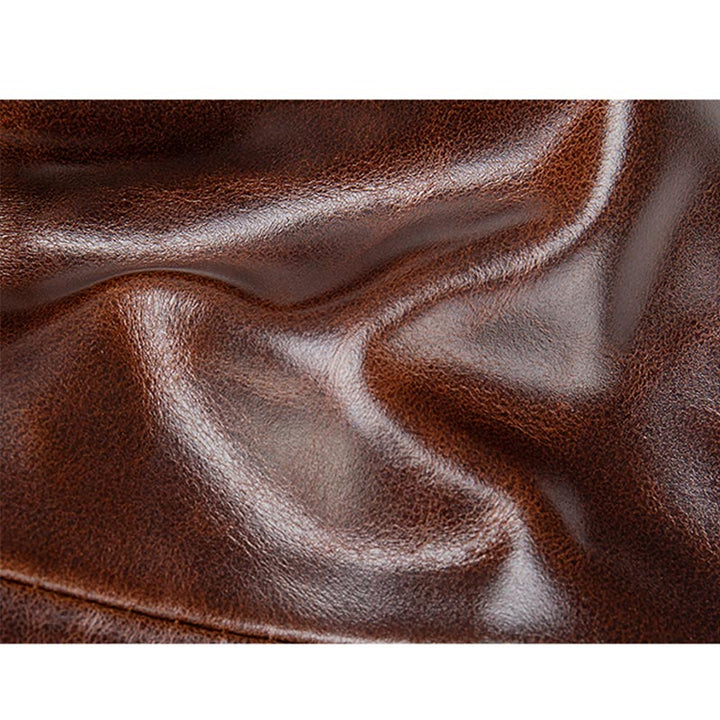 Klassische Sling Bag aus Leder für Herren, Gürteltasche mit verstellbarem Riemen