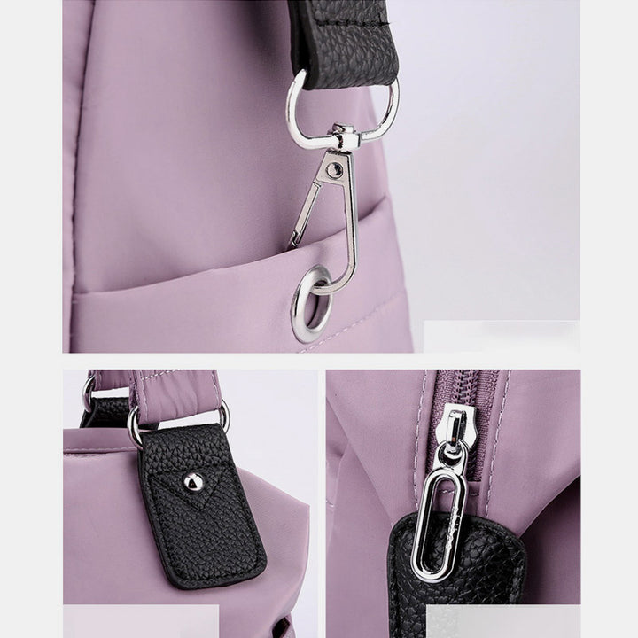 Damen Nylon Schultertasche Leichte wasserdichte Tragetasche Casual Arbeitstasche Geldbörse