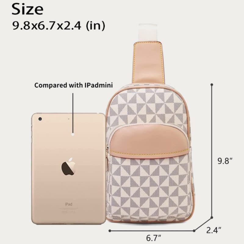 Modische Schultertasche aus Leder für Damen und Herren, stilvolle Brusttasche