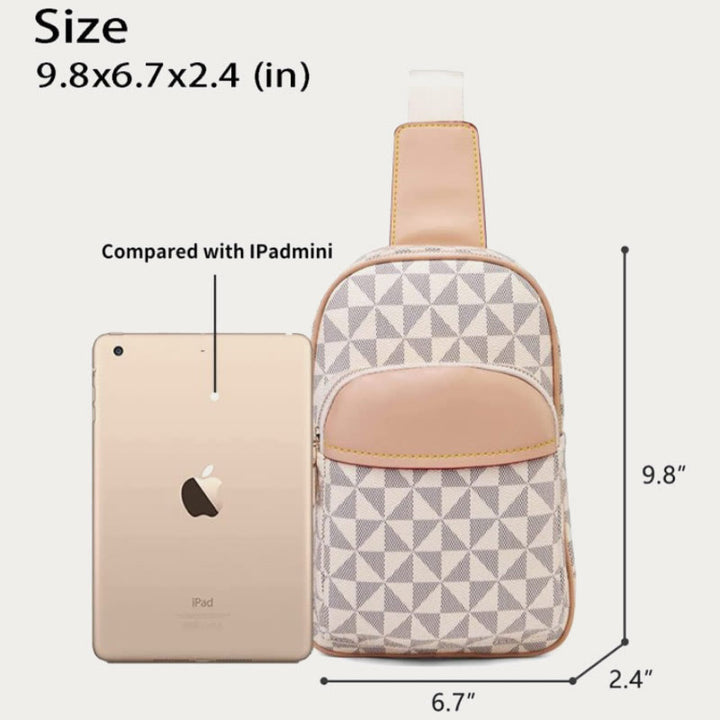 Modische Schultertasche aus Leder für Damen und Herren, stilvolle Brusttasche