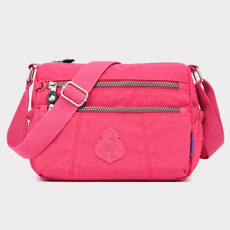 Umhängetasche für Damen, urban, lässig, zum Einkaufen, Nylontuch, Muttertasche