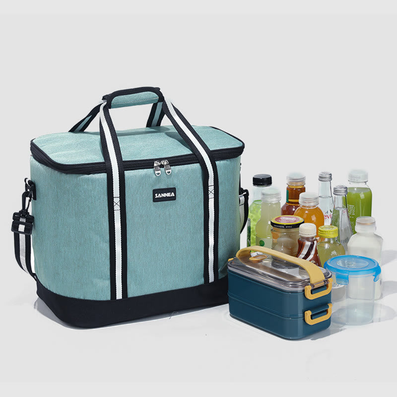 Kühltasche für Picknick im Freien, hält warm und kalt, Campingtasche