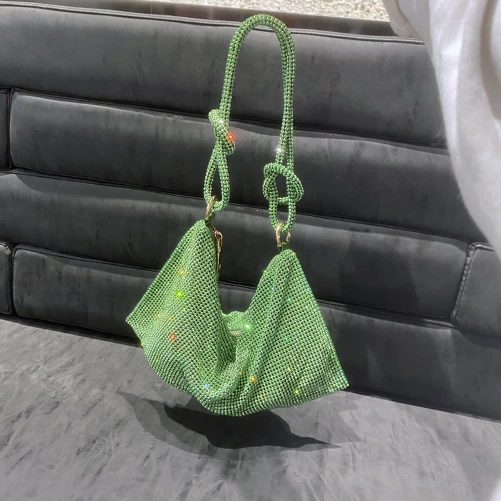 Umhängetasche für Damen mit funkelnden Diamanten, mehrere Farben, Handtasche
