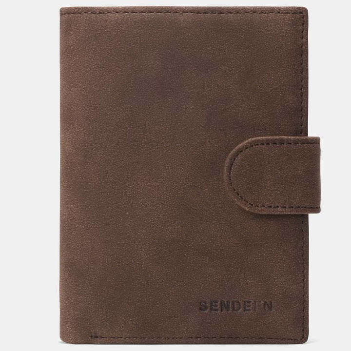 Kleine Geldbörse aus echtem Leder mit RFID-Blockierung - Sienna - image 19
