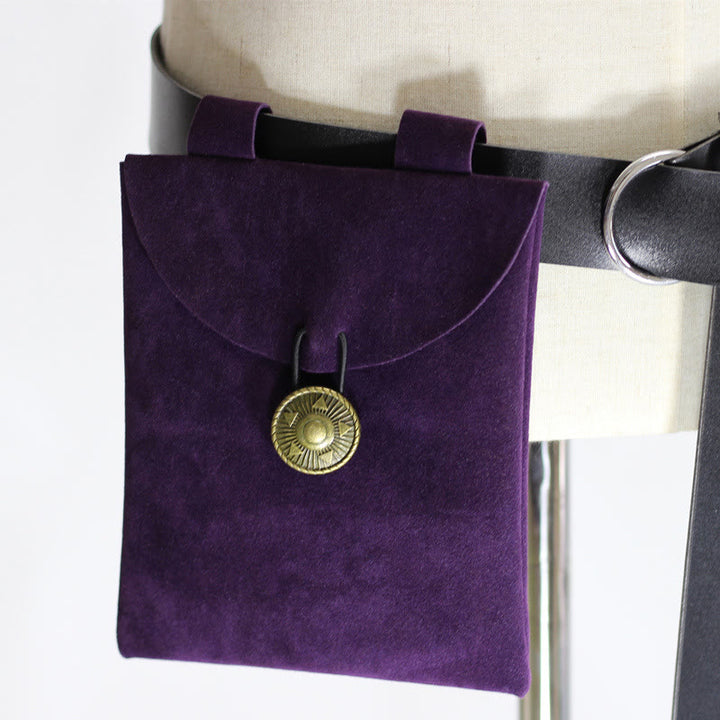 Mittelalterliche Gürteltasche Wikinger Ritter Leder Aufbewahrungsgürteltasche