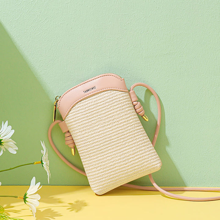Handytasche für Damen, einfache vertikale Mini-Umhängetasche zum Einkaufen