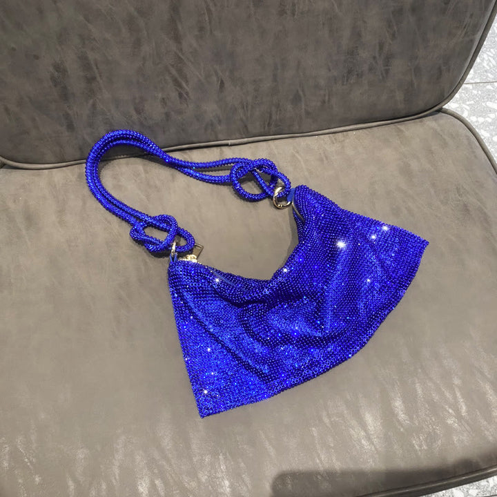Umhängetasche für Damen mit funkelnden Diamanten, mehrere Farben, Handtasche