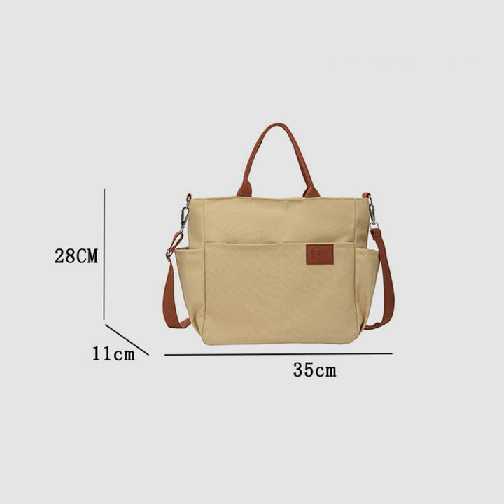 Einfache Tragetasche für Damen, täglich tragbar, Umhängetasche aus Canvas