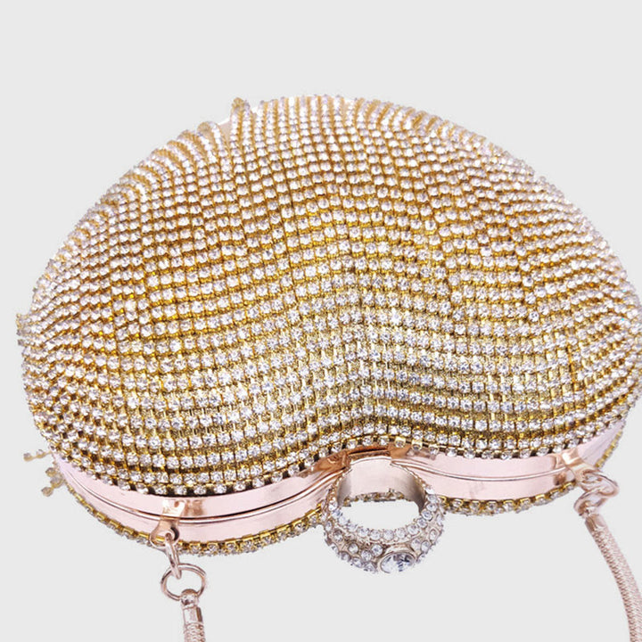 Abendtasche für Frauen Herzförmige Diamant Make-Up Hochzeit Tasche