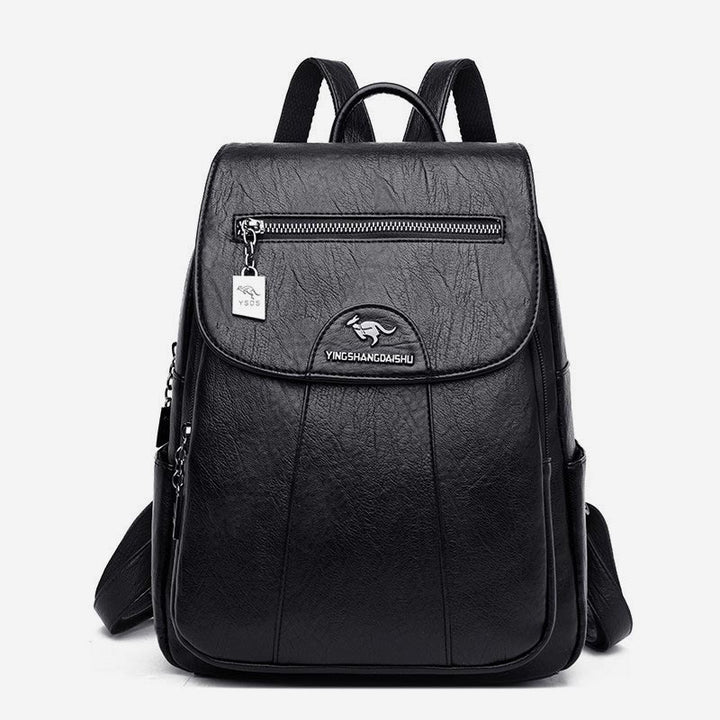 Kleiner Rucksack für Damen, weiches PU-Leder, lässiger Tagesrucksack