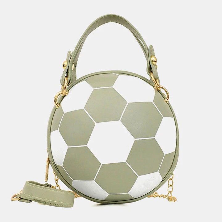 Runde Mini-Tasche im Basketball-Fußball-Look mit einzigartigem Design