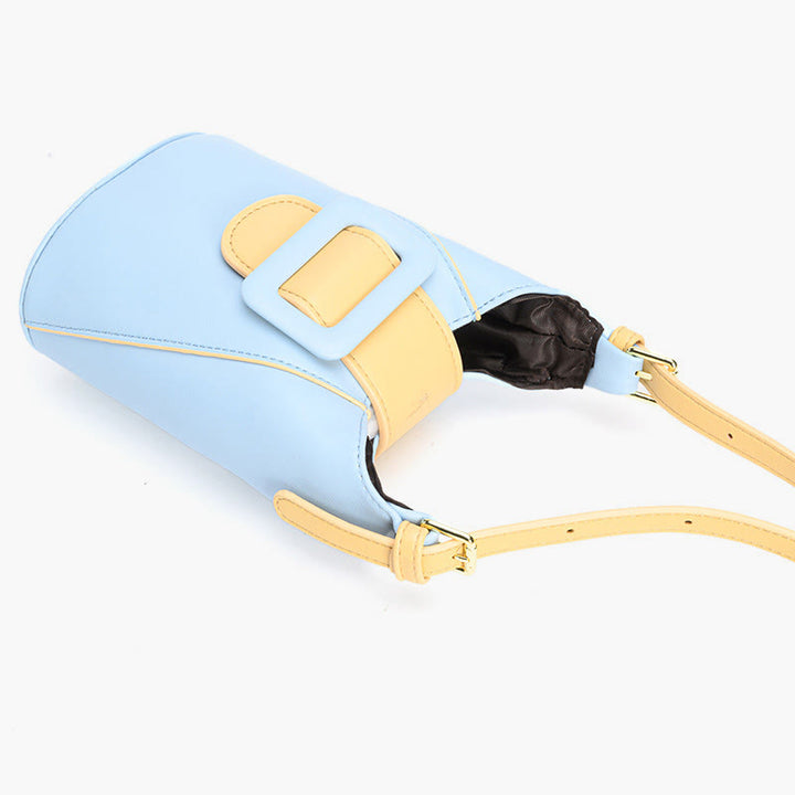 Umhängetasche für Damen, zum Einkaufen, minimalistische Eimer-Mini-Telefontasche