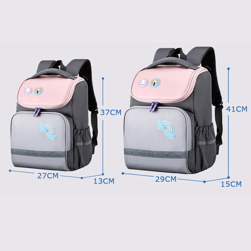 Rucksack für Kinder mit süßem Cartoon-Druck, atmungsaktiv, leicht, Schultasche