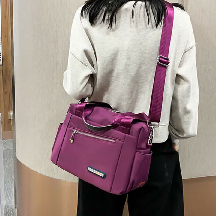 Leichte Umhängetasche für Damen, große Handtasche, Schultertasche mit Tragegriff oben