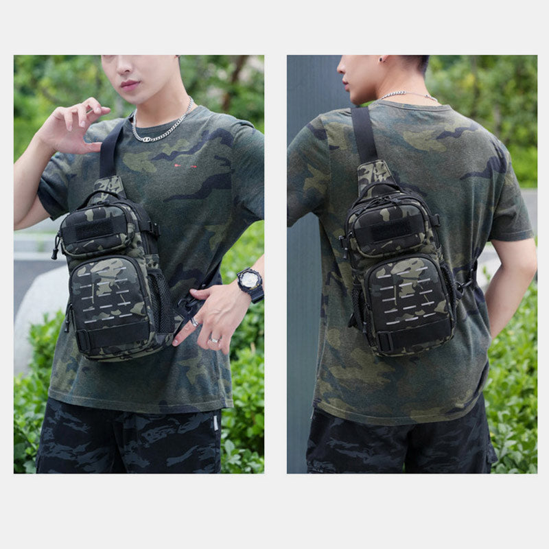 Wasserdichte, langlebige taktische Camouflage-Schultertasche mit reflektierendem Riemen