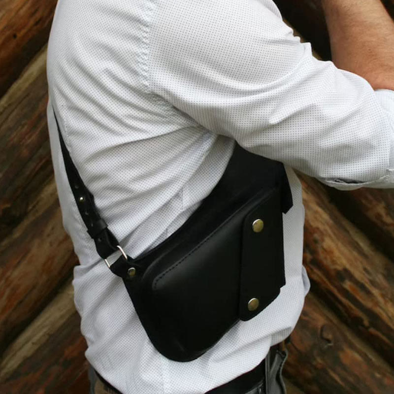 Outdoor-Ledertasche für Damen und Herren, leichte Unterarm-Telefontasche