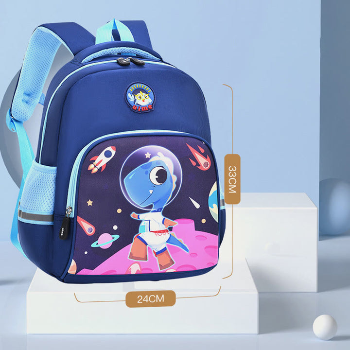Rucksack für Kinder mit Cartoon-Charakter-Druck, leichter Oxford-Schulrucksack
