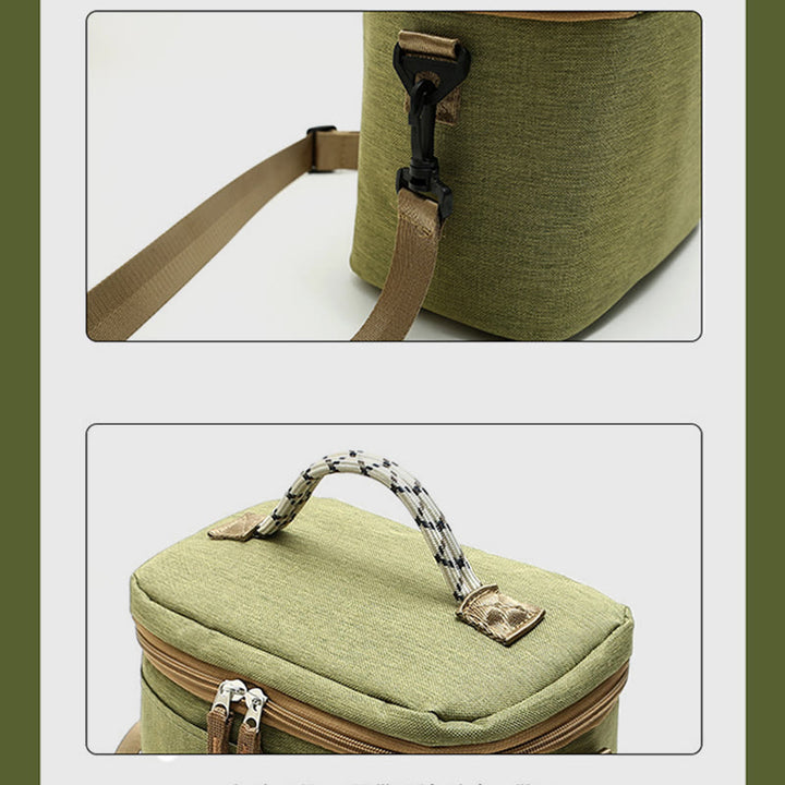 Kleine Kühltasche für Picknickarbeit, Oxford Crossbody Lunch Bag