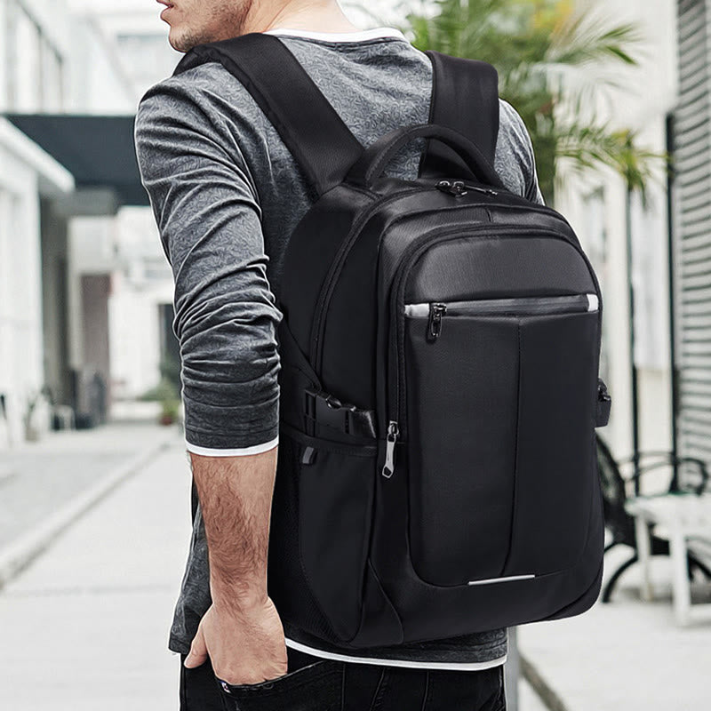 Rucksack für Herren, für Geschäftsreisen, Studenten, Laptop, Oxford, wasserdicht, Tagesrucksack