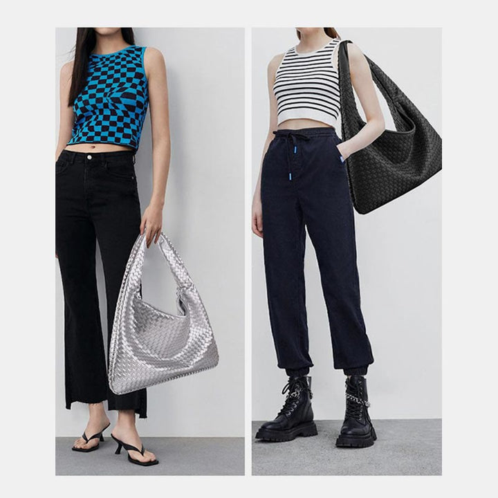 Umhängetasche für Damen, einfarbig, große Kapazität, minimalistische, lässige Handtasche