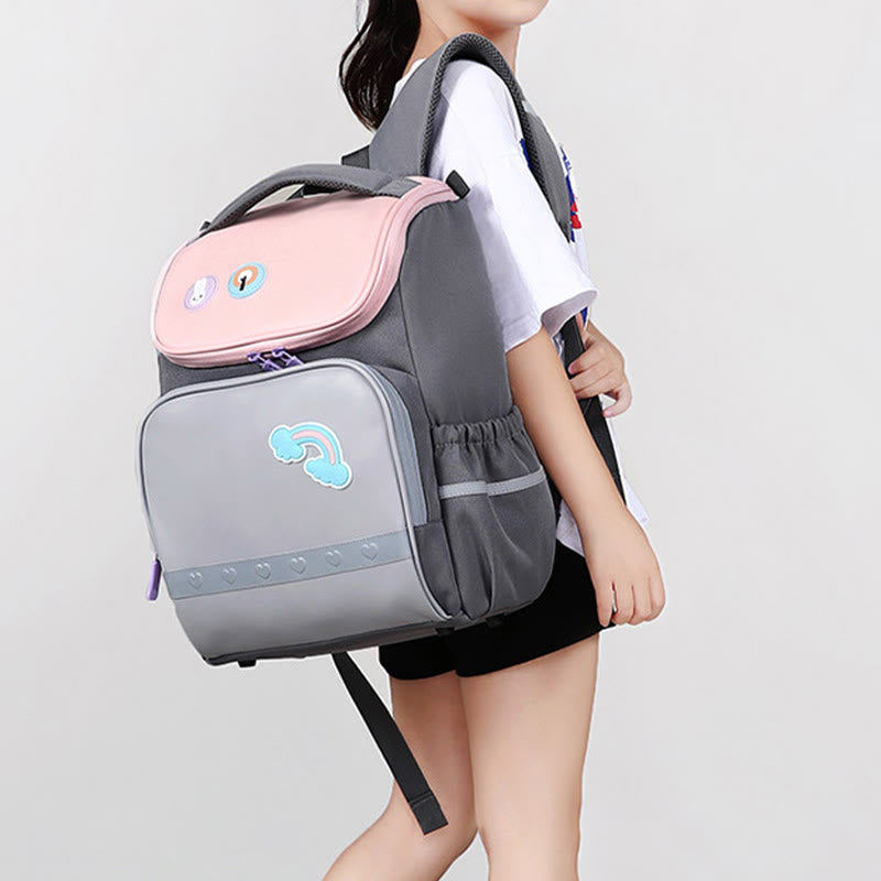 Rucksack für Kinder mit süßem Cartoon-Druck, atmungsaktiv, leicht, Schultasche