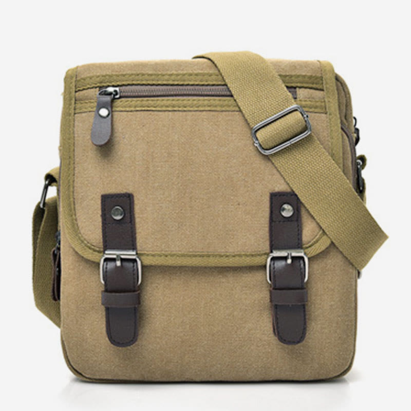 Umhängetasche für Herren, Retro-Canvas-Business-Umhängetasche