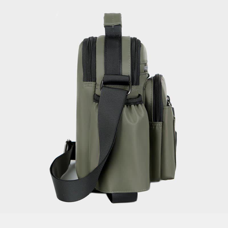 Messenger Bag Umhängetasche Herren Geldbörsen Multi-Pocket Kleine Umhängetasche
