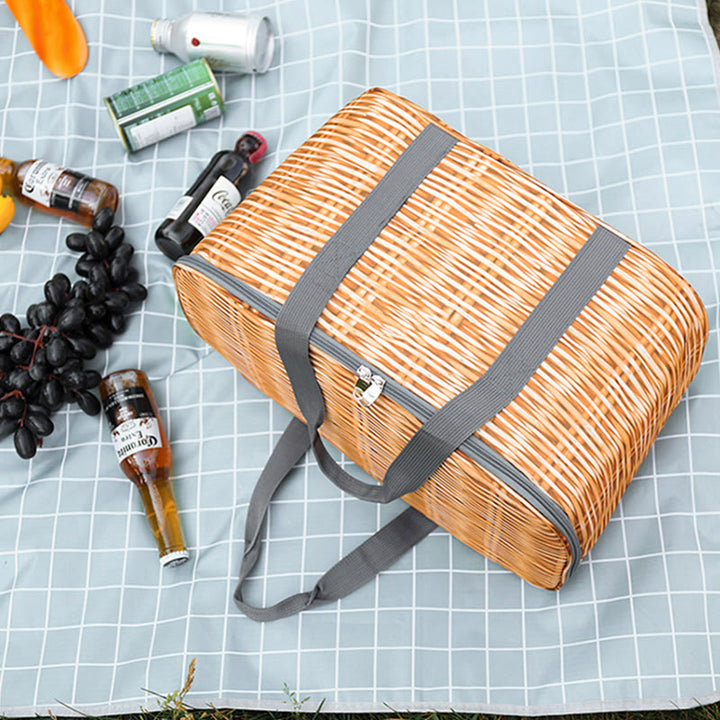 Kühltasche für unterwegs, faltbar, dicke Isolierung, Picknicktasche
