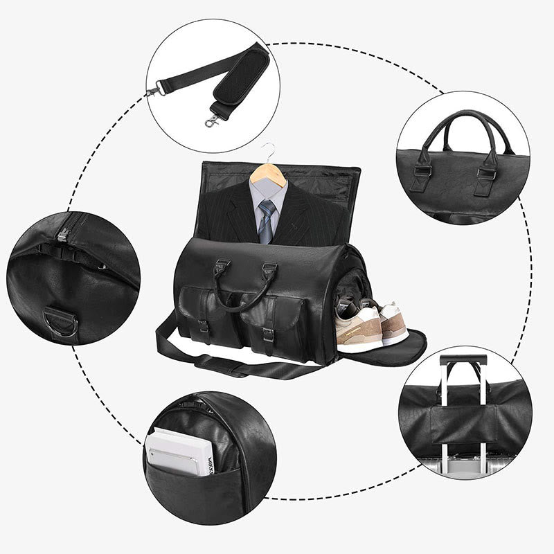 Umwandelbares Reisegepäck für Männer 2-in-1-Reisetasche