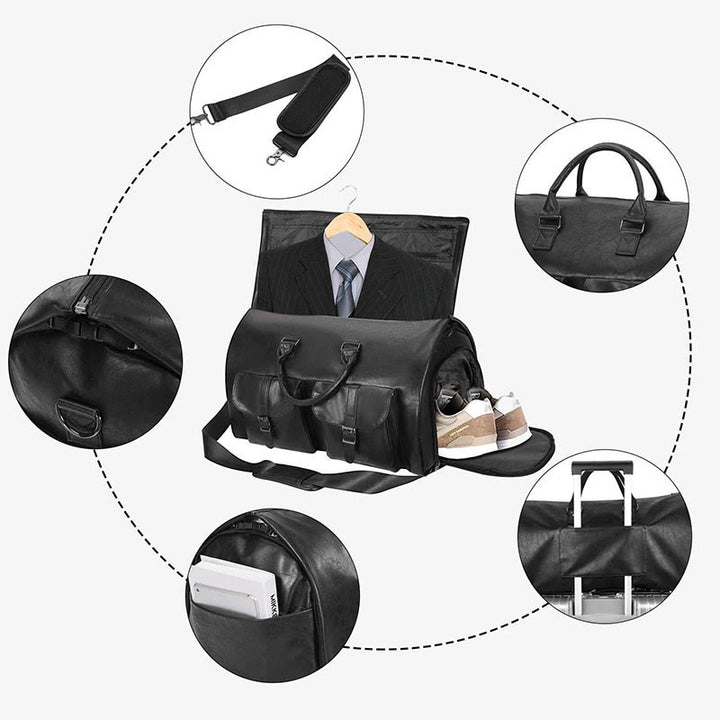 Umwandelbares Reisegepäck für Männer 2-in-1-Reisetasche