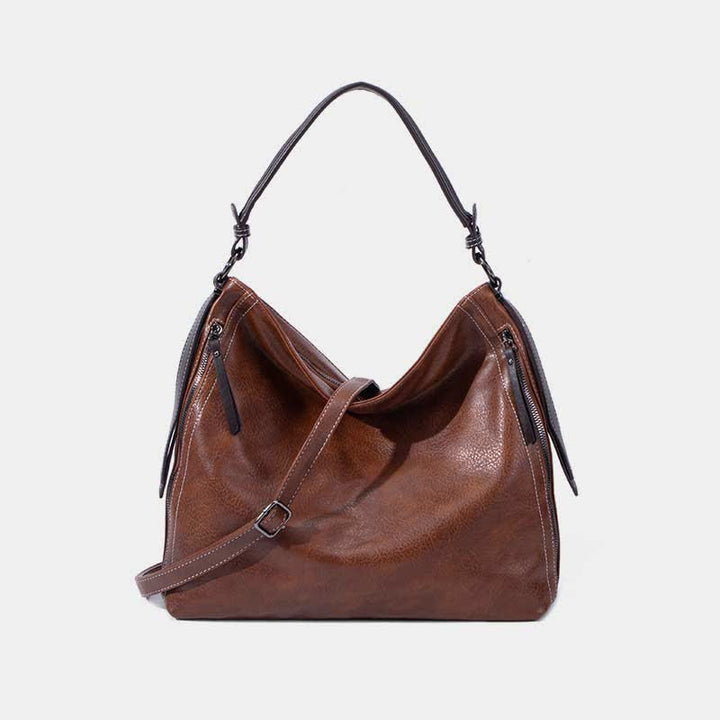 Retro-Handtasche für Damen, groß, Designer-Hobo-Tasche aus Leder