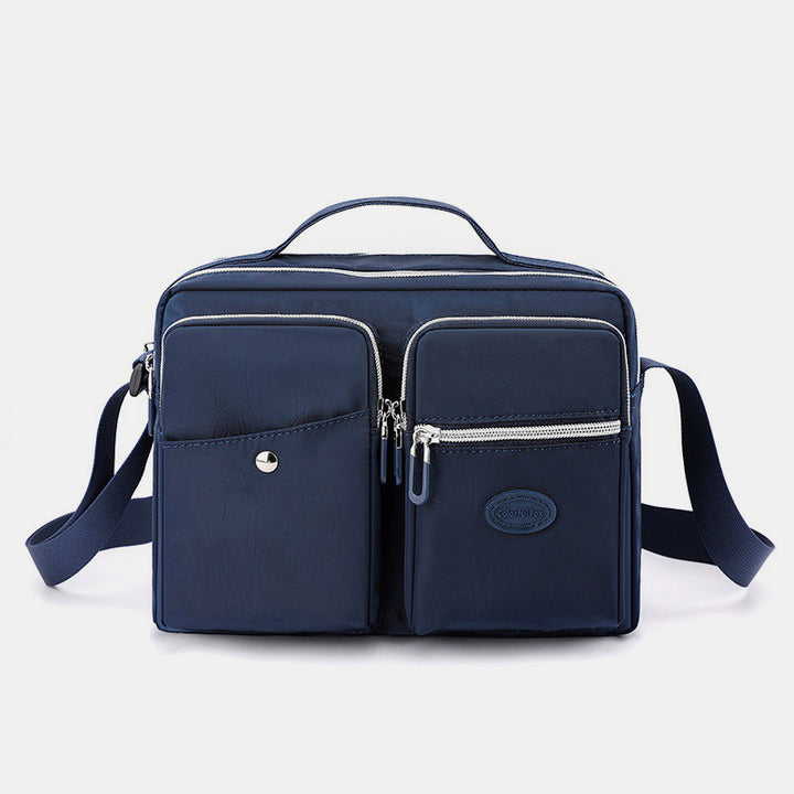 Leichte Handtasche, Umhängetasche, mehrere Taschen, für Reisen und Arbeit, Schultertasche, Messenger Bag