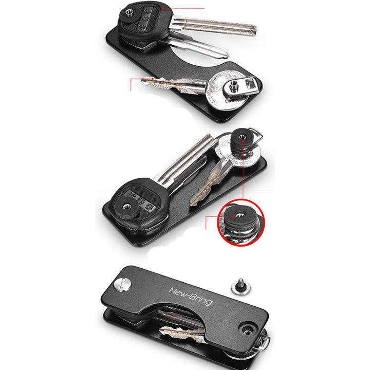 Minimalistischer Schlüssel-Organizer aus Aluminium