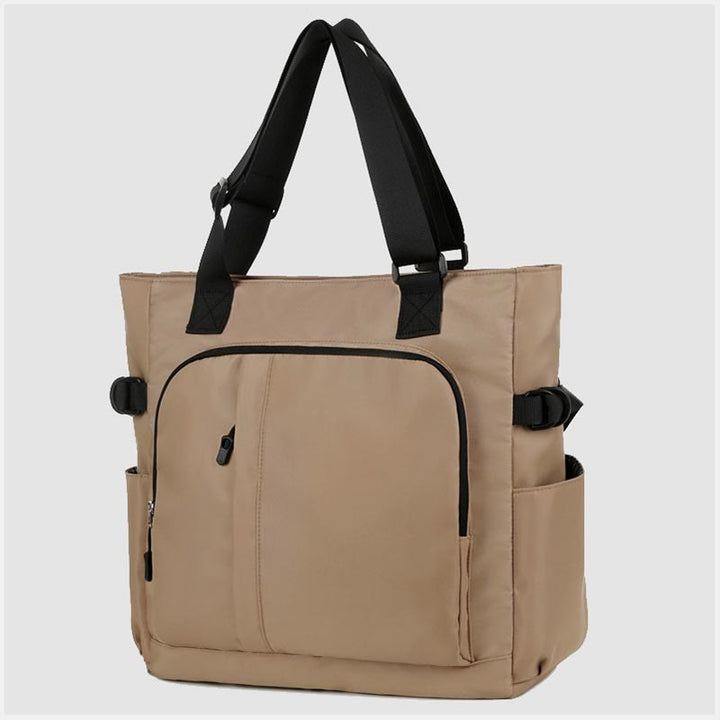 Einkaufstasche für Damen und Herren, minimalistische, lässige, einfarbige Aufbewahrungstasche