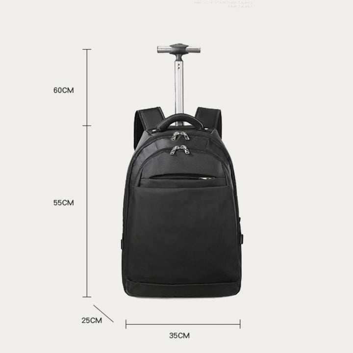 Einfarbig Oxford Rucksack Frauen Männer Business Reise Trolley