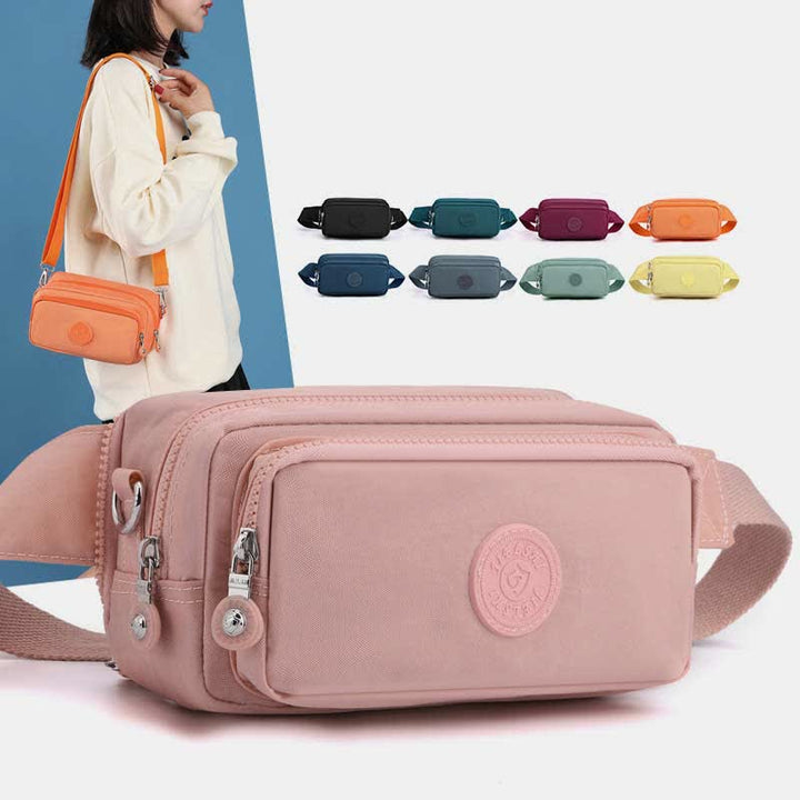 Leichte, wasserdichte Gürteltasche für Damen mit Crossbody-Gurt