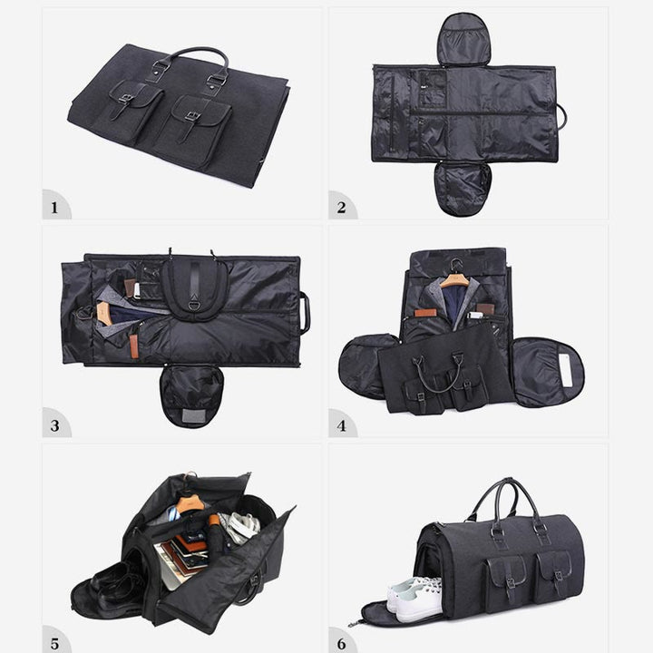 Reisetasche für Herren, große Kapazität, multifunktionale, faltbare Aufbewahrungstasche für Anzüge