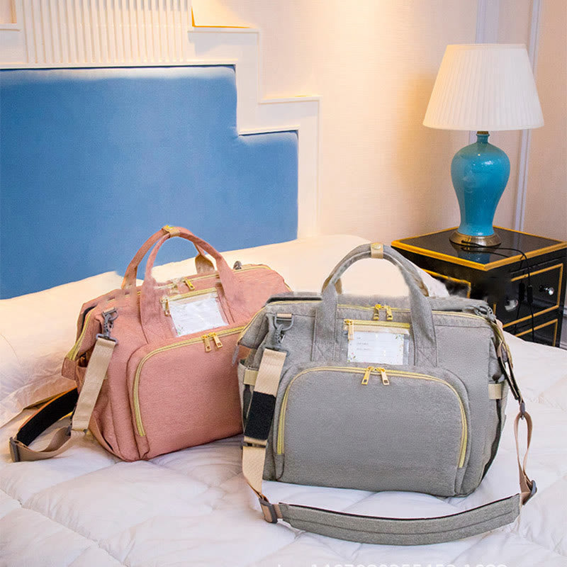 Mama-Tasche für den täglichen Gebrauch im Freien, tragbare, faltbare Kinderbett-Freizeit-Mama-Tasche