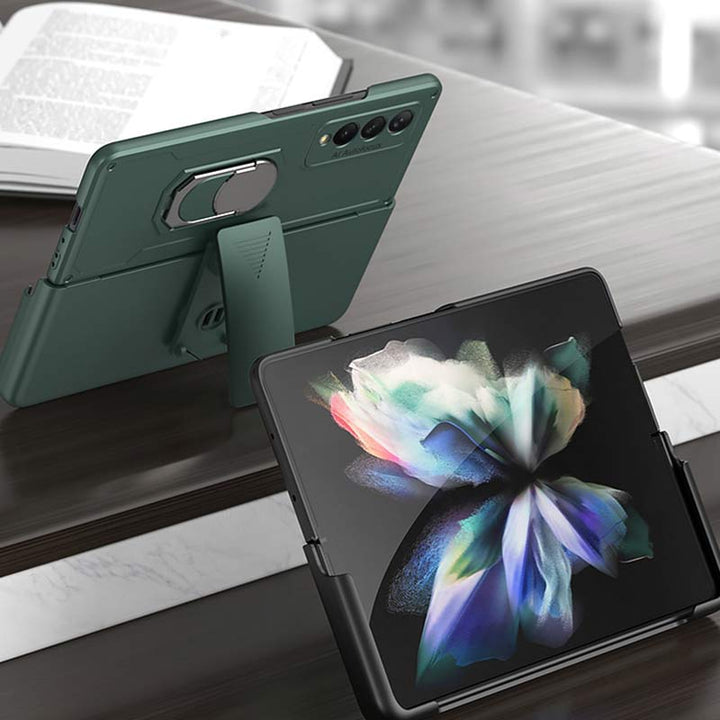 Telefonhalter-Holster für Galaxy Z Fold 3, drehbarer Ständer, Clip, Telefonhülle