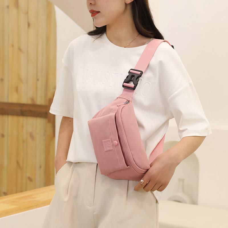Leichte Hüfttasche für Damen, wasserdicht, für Reisen und Sport, Brusttasche